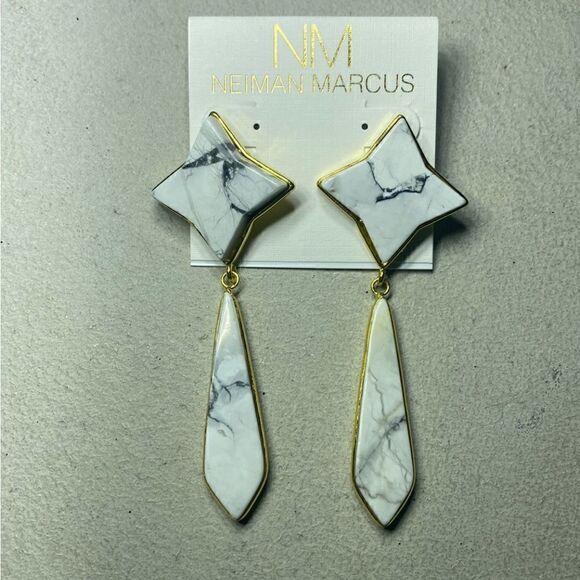 NWT MSRP $75 Panacea Howlite Drop Earrings Women's - Picture 4 of 7